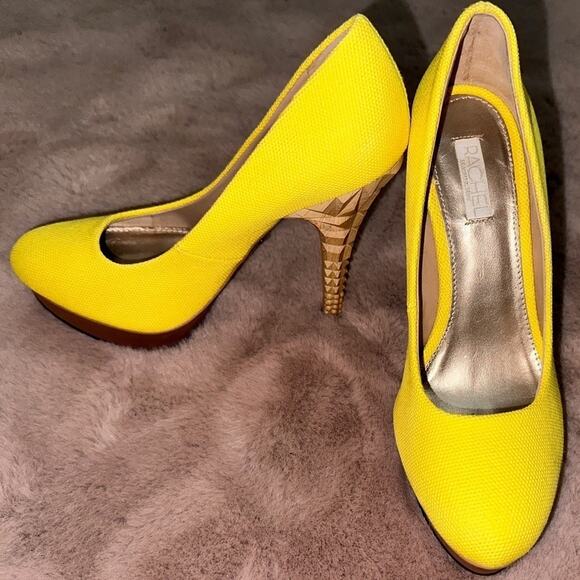 Rachel Roy Yellow Platform KEEDAN Size 7 - Picture 2 of 7